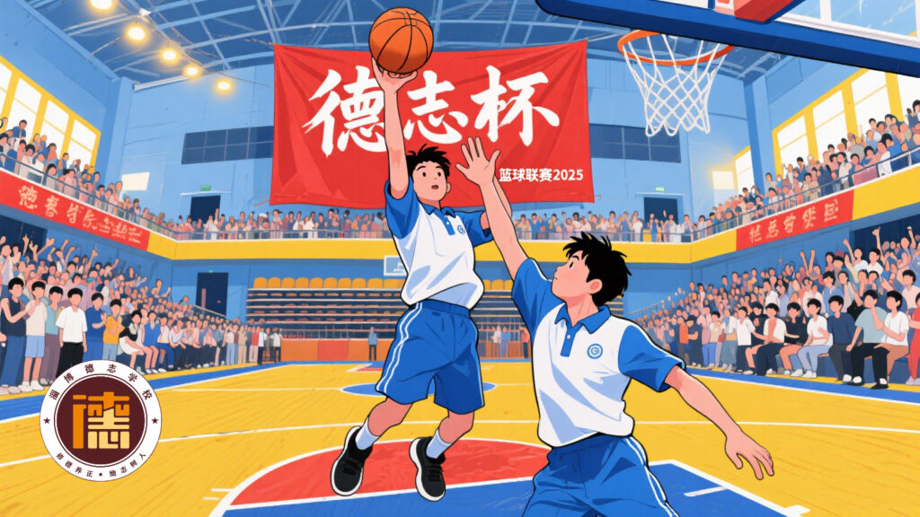 淄博德志学校第二届 “德志杯” 篮球赛激情开赛 青春赛场绽放活力